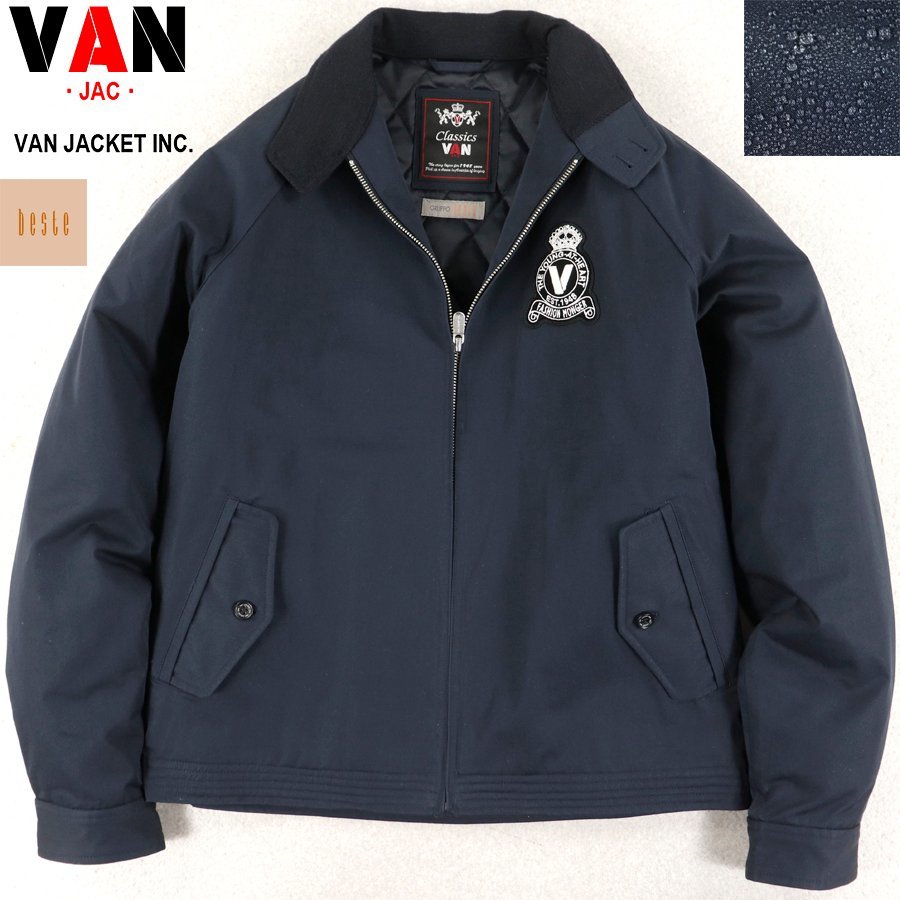 新到着 3面ロゴ 【新品・別注品】VAN アイボリー×レッド JACKET 3面