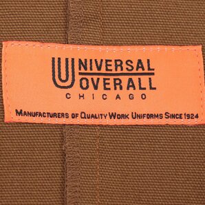 定価￥22,000- 新品タグ付き UNIVERSAL OVERALL ユニバーサルオーバーオール ダック地 ワークコート ブラウン 茶 S JP:M ロングの画像6