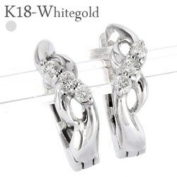  серьги-кольца бриллиант мягкая шляпа серьги diamond 0.08ct 18 золотой k18 белое золото женский аксессуары 
