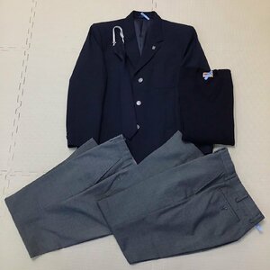 OT279-1 (中古) 栃木県 宇都宮市立 陽南中学校 男子学生服 5点セット /指定品/L-/73-H/ブレザー/ズボン/ネクタイ/制服/学生服/卒業生品