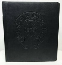 希少 廃盤 新品未使用 CHROME HEARTS クロムハーツ レザー A4 バインダー 黒 ホースシュー_画像3