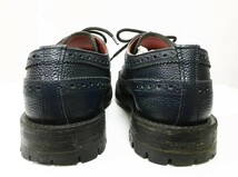 英国製 Tricker's Golosh Brogue M5164 UK6.5 25-26cm トリッカーズ ウイングチップシューズ 靴 ネイビー BOURTON バートン_画像5