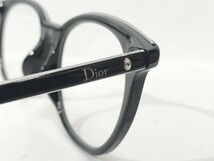 イタリア製 Christian Dior DIOR MONTAIGNE n°41F メガネ 50□17 145 クリアレンズ/ブラックフレーム ウェリントンタイプ サングラス_画像6