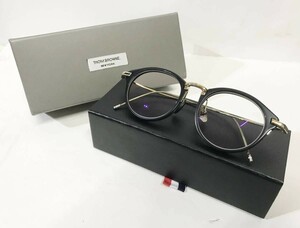 THOM BROWNE Tom Brown TB-011A-49 очки 49*21-150 черный / Gold рама бесцветные линзы раз ввод очки очки 