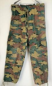  Belgium army * brush stroke camouflage -ju duck camouflage * over pants cargo pants *3 78 size * military Army army thing 