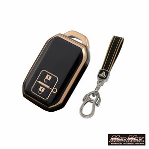  car goods Suzuki Golden line TYPE C TPU smart key case black / Wagon R stingray Jimny Sierra [ mail service postage 200 jpy ]