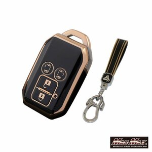  car supplies Suzuki Golden line TYPE B TPU smart key case black / Cross Be Swift Spacia Solio [ mail service postage 200 jpy ]