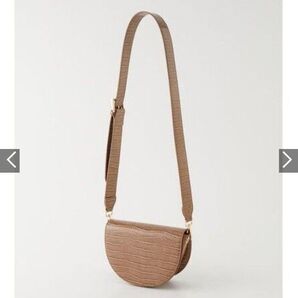 リエンダ タグ付きSemicircleショルダーBAG ミニショルダーバッグ ショルダーバッグ ブランドバッグ フェイクレザー