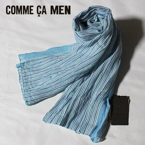 ▼送料198円▼ 定価1.4万 新品 コムサメン イタリー製 ポリエステル素材 ストール■COMME CA MEN 56RM85(30)