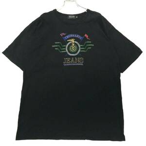 古着 TRUSSARDI(トラサルディ)Tシャツ ブラック メンズ46