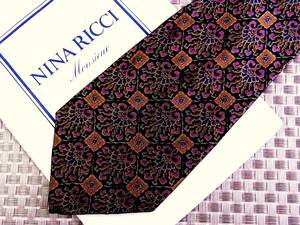 0^o^0ocl♪FK8498 【花】【NINA RICCI】ニナリッチ ネクタイ★