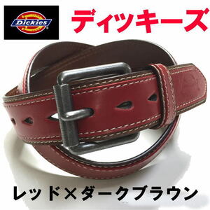 レッド 赤 Dickies ディッキーズ 068 バイカラー ベルト