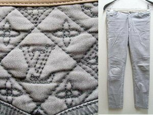 * prompt decision [34]LOUIS VUITTON 11SS monogram quilting sheep leather ram leather piping ankle cut g rail i Vuitton pants #494