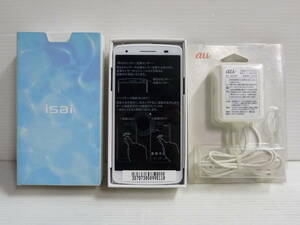 未使用 LGエレクトロニクス au isai LGL22 スマホ本体 判定○ 充電器付き