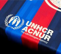 【ラ・リーガ】UNHCR ACNURスポンサーロゴ 2/バルセロナバルサ_画像2