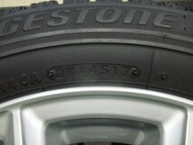 即納 スタッドレス エコフォルム 4H100 15インチ 5.5J+42 2017年製 185/60R15 BLIZZAK VRX アクア シエンタ ポルテ スイフト ヤリス_画像9