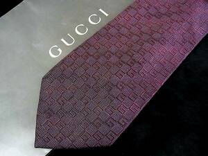 ・ω・ｊillv☆AH4837美品グッチ【GUCCI】 総ＧＧロゴ柄 ネクタイ