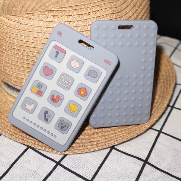 スマホ歯固め シリコン シリコン歯固め スマホ 歯固め iPhone スマートフォン 知育玩具 おもちゃ 玩具 シリコンおもちゃ