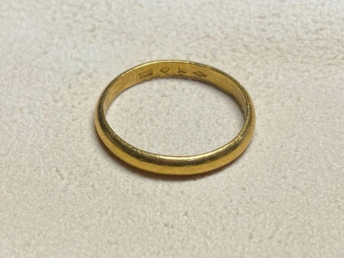 オープニングセール】 純金 造幣局刻印1000イエローゴールド11号リング