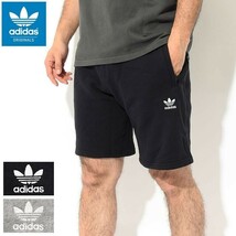 【新品】送料299円 サイズO(XL) adidas originals エッセンシャルショーツ ハーフパンツ スウェット ブラック 黒 adidas FR7977 44aaii_画像1