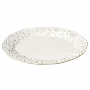 aito製作所 「 リアン Lien 」プレート 皿 楕円皿 長幅18cm S 白 食器 アンティーク 調 美濃焼 オーバルプレート ケーキ皿