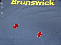 Brunswick [XLサイズ] ドライハーフジップシャツ 廃番[ネイビーxブラックxイエロー] ボウリングシャツ ブランズウィック サンブリッジ_画像9