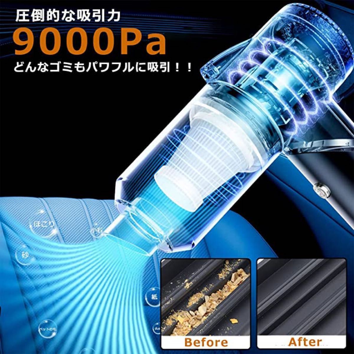 ☆決算特価商品☆ CONER掃除機コードレス 2Way充電式掃除機 10kPa 強弱
