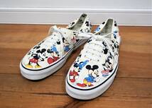 VANS x Disney 歴代ミッキーのマルチプリント Authentic 26cm_画像1