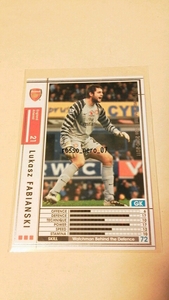 ☆WCCF2010-2011☆10-11☆033☆白☆ルカシュ・ファビアンスキ☆アーセナルFC☆Lukasz Fabianski☆Arsenal FC☆