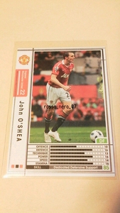 ☆WCCF2010-2011☆10-11☆084☆白☆ジョン・オシェイ☆マンチェスター・ユナイテッド☆John O'Shea☆Manchester United☆