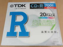 ★TDK CD-R 700MB 20枚パック CD-R80PWX20A 5mmケース入り_画像2
