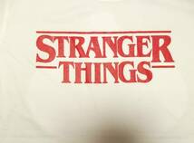新品 【Stranger Things】ストレンジャーシングス 両面 プリント Tシャツ 白 M // SF ドラマ ホラー イレブン マイク ダスティン_画像4