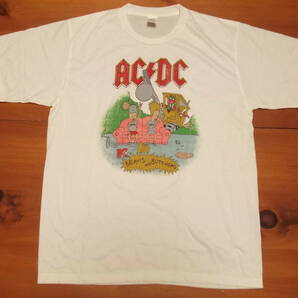 新品【 AC/DC 】ビーバスアンドバットヘッド プリント Tシャツ XL // バンドTシャツ MTV ロックTシャツ エーシーディーシーの画像1