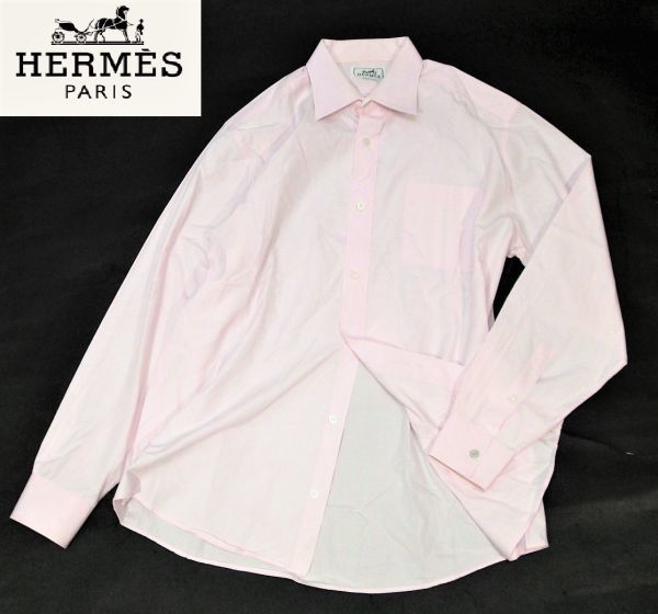 何でも揃う 未使用 HERMES エルメス メンズ シャツ 41/16 長袖 春 タグ