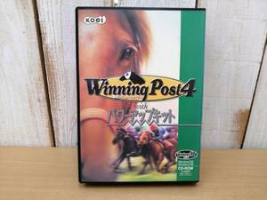 ○23042701　PCゲーム　Wininng Post 4　ウィニング・ポスト4withパワーアップキット　競馬シミュレーションゲーム　Windows　CD-ROM　Koei