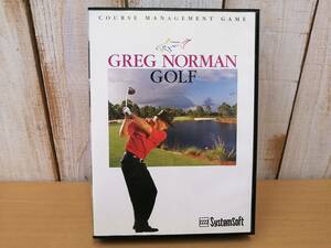 ○23042702　PCゲーム　GREG NORMAN GOLF　グレッグノーマンゴルフ　コースマネジメントゲーム　Windows　CD-ROM　SystemSoft　【帯有】