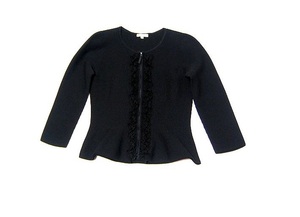TO BE CHIC toe Be Schic race decoration. double Zip knitted sweater 