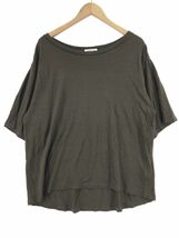 ゆうパケットOK Deuxieme Classe ドゥーズィエムクラス Tシャツ カーキ ■◆ ☆ ddc0 レディース_画像1