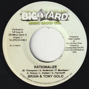 JA盤7”EP★Vintage Riddim★Brian & Tony Gold:Rationalize★D-Major:Amoung The Angels★Big Yard★2006年★超音波洗浄済★試聴可能