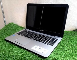 【☆エイスース/現状品,激安☆】ノート/ASUS X555LA /Core i3-4030U/HDDなし/整備して利用や部品,パーツ取りに/起動OK