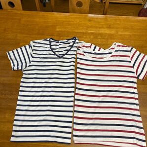 ボーダー半袖Tシャツ　2枚組