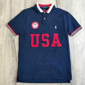 S 新品 ラルフローレン ポロシャツ 東京オリンピック アメリカ代表 TEAM USA 五輪 紺 ネイビー NAVY オリンピック