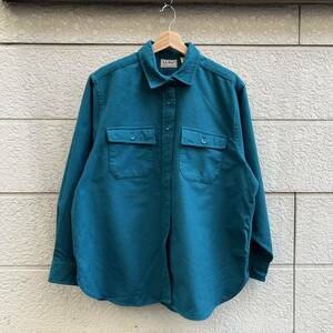 80s 90s USA製 エルエルビーン シャモアクロスシャツ ネルシャツ L.L.Bean フランネル アメリカ製 古着 vintage ヴィンテージ 長袖シャツ