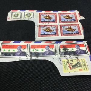 古切手　珍品　イラク　IRAQ 1963〜1966年程　使用済み　10枚