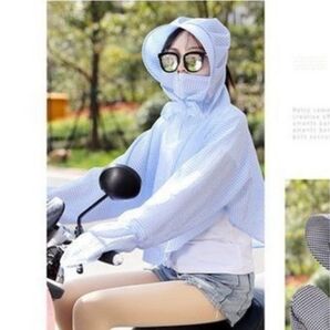 UVカットパーカー フード付き ジップアップ