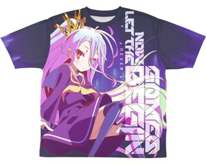 ノーゲームノーライフ 「白」両面フルグラフィックtシャツ ver.4.0 wave 二次元コスパ アニメ tシャツ Lsize