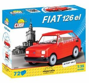 COBI ブロック ☆ 1/35スケール 自動車 ☆ フィアット126 el / Fiat 126 el ☆ 新品/未開封 ☆ EU製 ☆ B