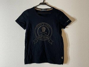 美品　MARK＆LONA　マーク＆ロナ　Tシャツ　サイズＳ　綿100％　スカル　ゴルフ　ブラック　□ｂ702