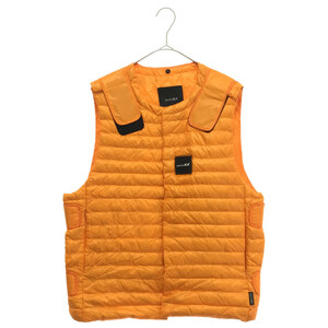 デュベティカ WAIST LENGTH MAELUNO DOWN JACKET ナイロンダウン ベストジャケット オレンジ