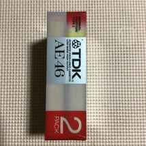 TDK AE 46 2パックx1 ノーマルカセットテープ2本セット【未開封新品】★_画像2